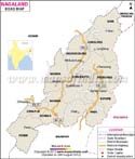 Nagaland Road Network Map