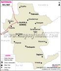 Narmada Railway Map