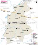 Panna District Map