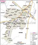 Patiala District Map