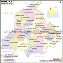 Punjab Districts Map