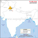 Punjab Location Map