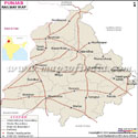 Punjab Rail Network Map