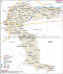 Raipur District Map