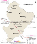 Rampur Railway Map