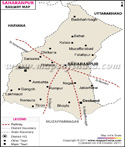 Saharanpur Railway Map