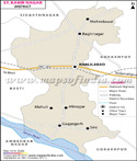 Sant Kabir Nagar District Map