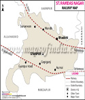 Sant Ravidas Nagar (Bhadohi) Railway Map