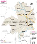 Saraikela District Map