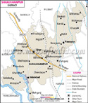 Shahjahanpur District Map