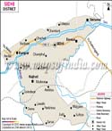 Sidhi District Map