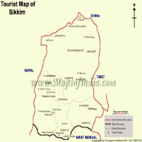 Sikkim Travel Map