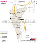 Sipahijala Roads Map