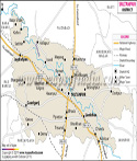Sultanpur District Map	