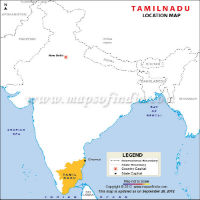 Tamil Nadu Location Map