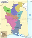 Thiruvarur Tehsil Map