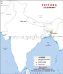 Tripura Location Map