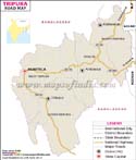 Tripura Road Map