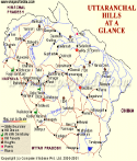 Uttarakhand Travel Map