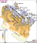 Uttarakhand Physical Map