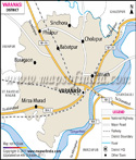 Varanasi District Map