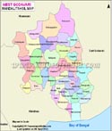 West Godavari Tehsil Map