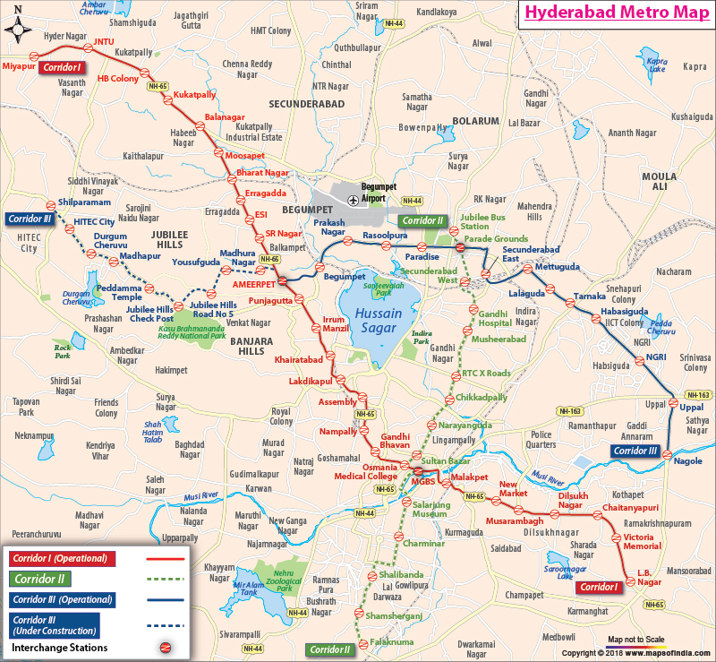 Delhi Distance From Hyderabad Hyderabad Metro Map