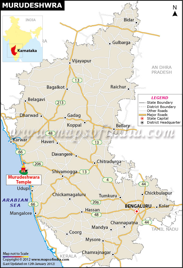 Karnataka Route Map