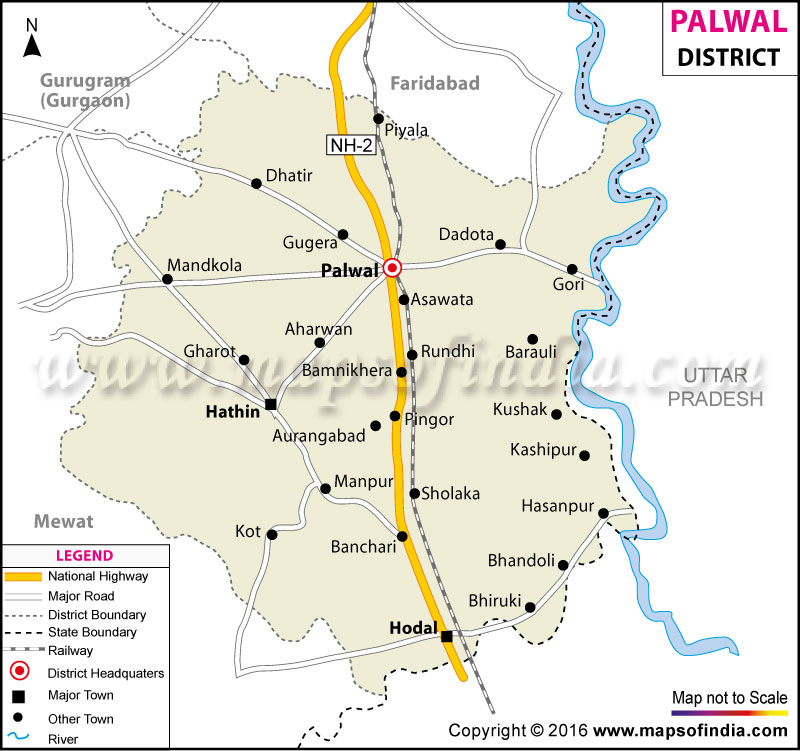 District Map of Palwal
