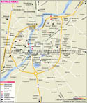 Ahmedabad City Map