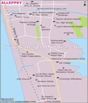 Alleppey City Map