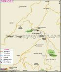 Cherrapunji City Map