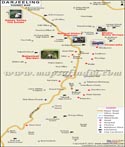 Darjeeling Travel Map