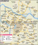 Jamshedpur City Map