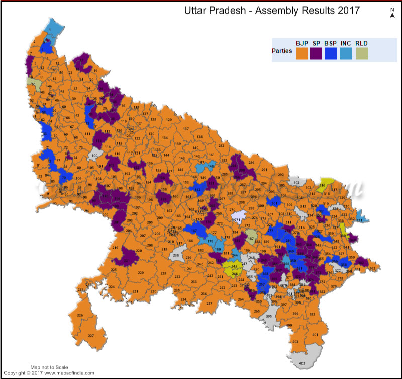 ഉത്തർ പ്രദേശ് നിയമസഭാ തെരഞ്ഞെടുപ്പ് ഫലം -2017