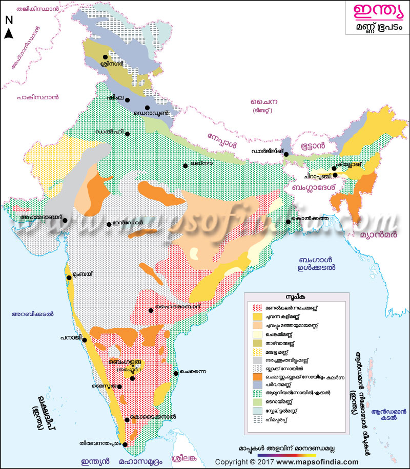 ഇന്ത്യൻ മണ്ണ് ഭൂപടം