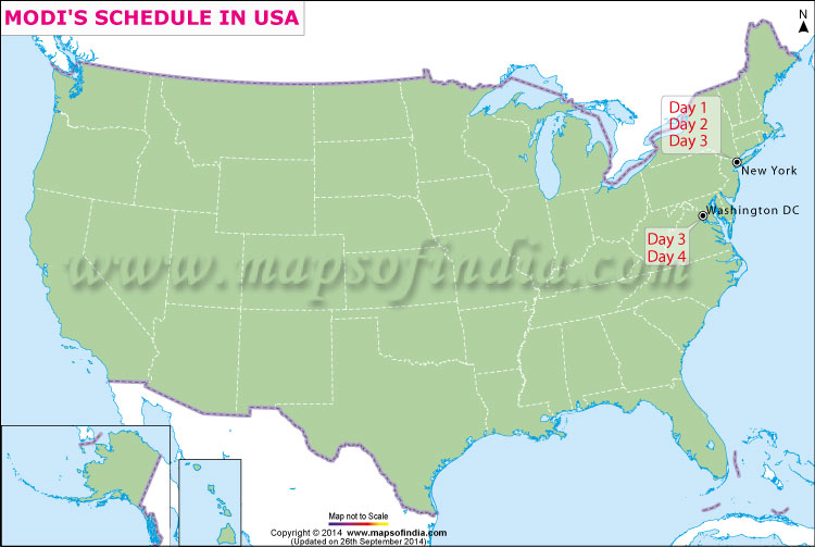 Narendra Modi’s Schedule in USA