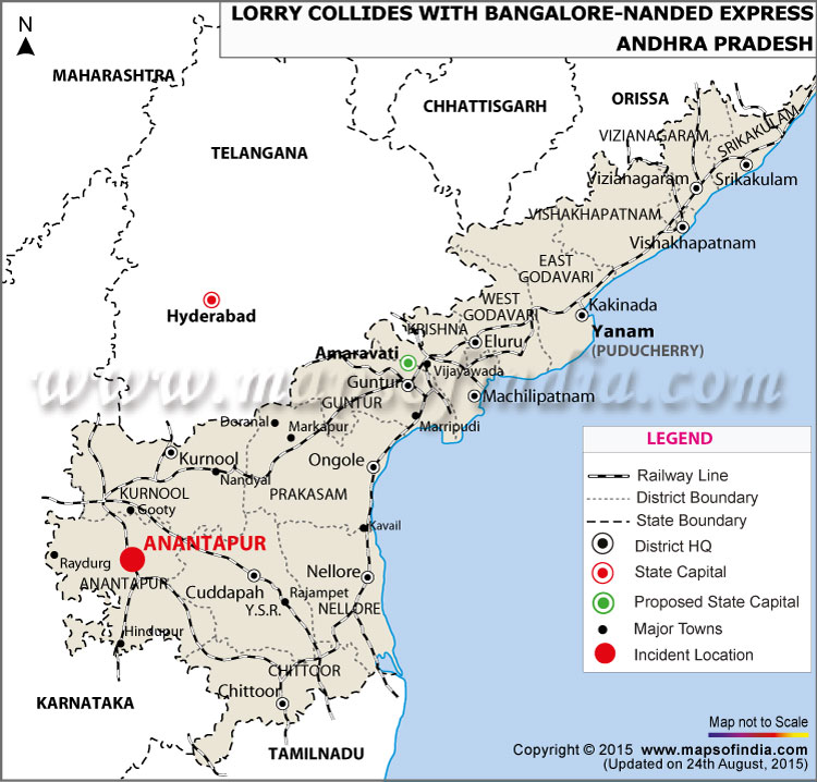 Andhra Pradesh Train Accident Map
