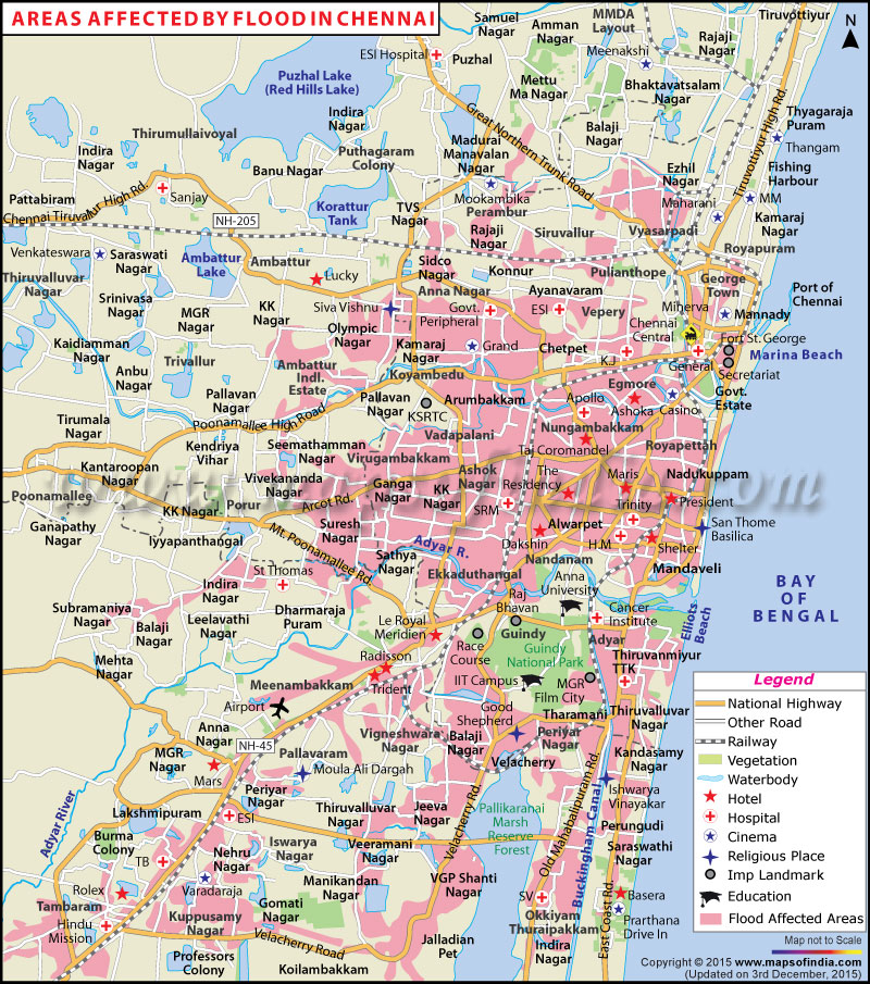 Chennai Flood Map
