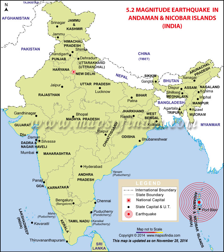 Earthquake in Andaman and Nicobar Islands