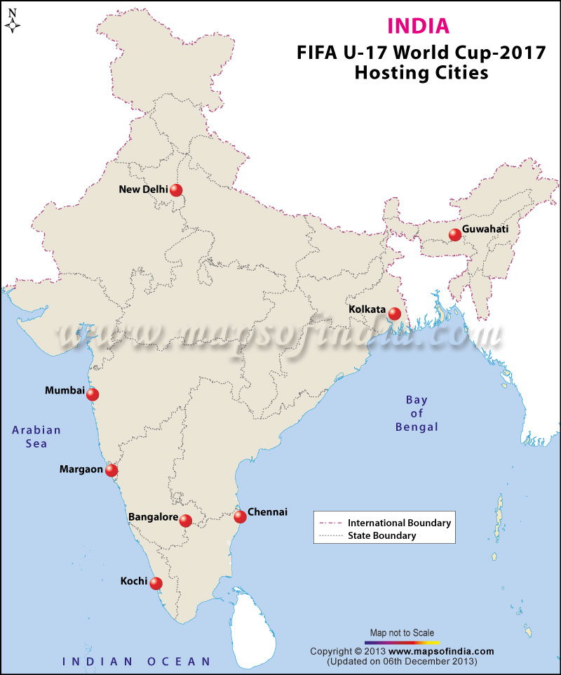 FIFA 2017 World Cup-under 17 Host Cities