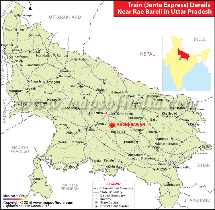 Janata Express Train Accident Location Map