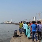 People heading towards Haji Ali dargah