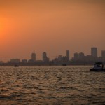 Sun and the Sea at the Sunset