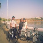 Cycling with friends