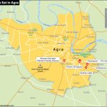 Map Showing Best Places to Eat in Agra