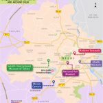Map Showing Unique Museums in and Around Delhi