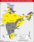 States and Union Territories in India with Female Chief Ministers since Independence