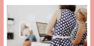 What is another name for the spots pattern this woman is wearing? What is another name for the spots pattern this woman is wearing?