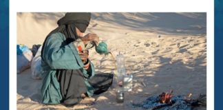 Name these nomadic people of the Sahara desert who are known for their unique tea ceremony and blue coloured veil. Name these nomadic people of the Sahara desert who are known for their unique tea ceremony and blue coloured veil.